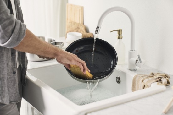 Tapadásmentes serpenyő, rozsdamentes acél, 28cm, "ZWILLING Pure", Zöld - Zwilling