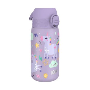 Gyermek vizespalack, rozsdamentes acél, 400 ml, Periwinkle, Unicorns - Ion8