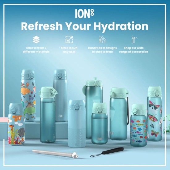 Gyerek kulacs, recyclon, 350 ml, Safari - Ion8