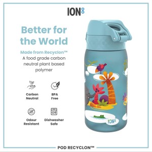 Gyerek kulacs, recyclon, 350 ml, Safari - Ion8