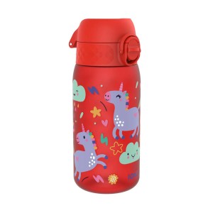Gyerek kulacs, recyclon, 350 ml, Red Unicorns - Ion8