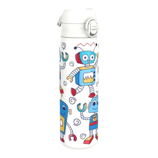 SLIM gyermek vizespalack, rozsdamentes acél, 600 ml, Robots - Ion8