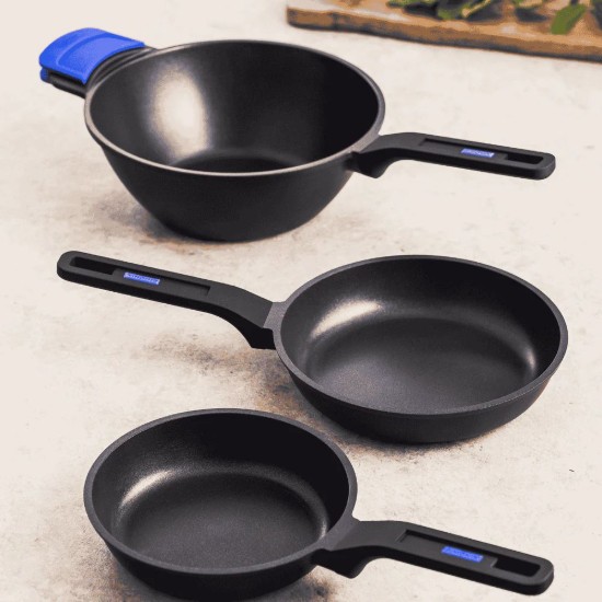 Wok serpenyő, alumínium, 28 cm, "Solid Pro" - Monix