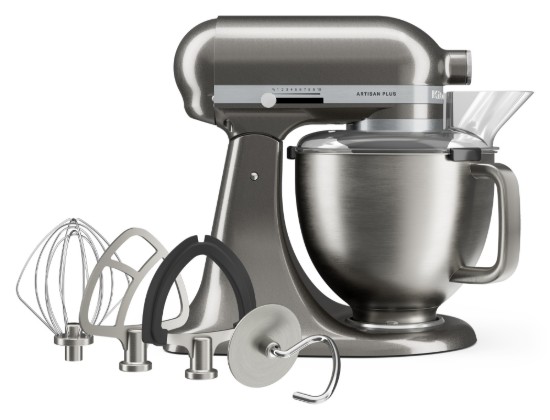Állványkeverő 4,7 literes tálal, Artisan Plus, Model 50, Medallion Silver - KitchenAid