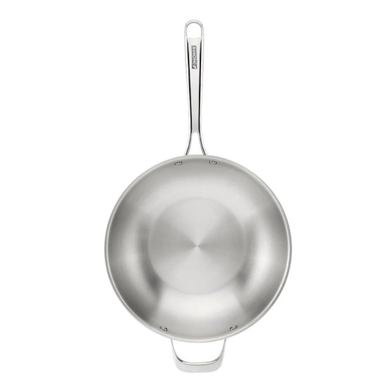 Wok serpenyő, 3 rétegű, rozsdamentes acél, 28 cm, "Planet Inox" - Monix