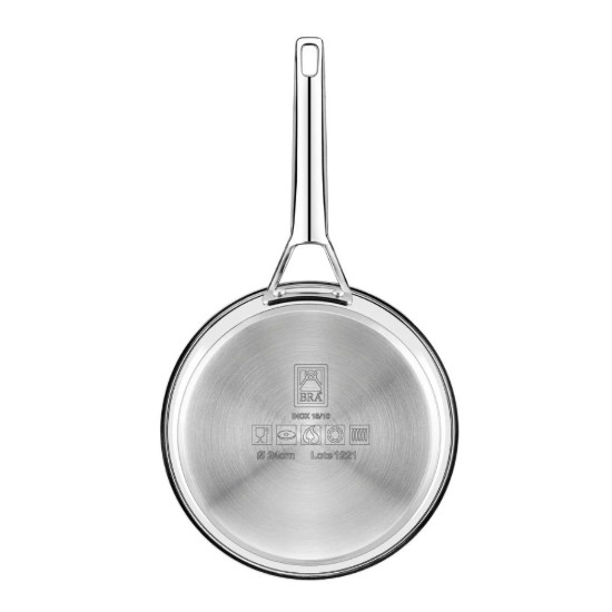 Rozsdamentes acél serpenyő, 24 cm, "Signature" - BRA