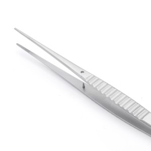 Egyenes csipesz, rozsdamentes acél, 16 cm - de Buyer