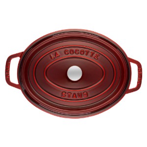 Ovális Cocotte főzőedény, öntöttvas, 29cm/4,2L, Grenadine - Staub