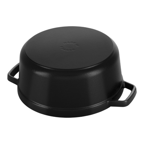Cocotte főzőedény, öntöttvas, 22 cm/2.6L, Black - Staub