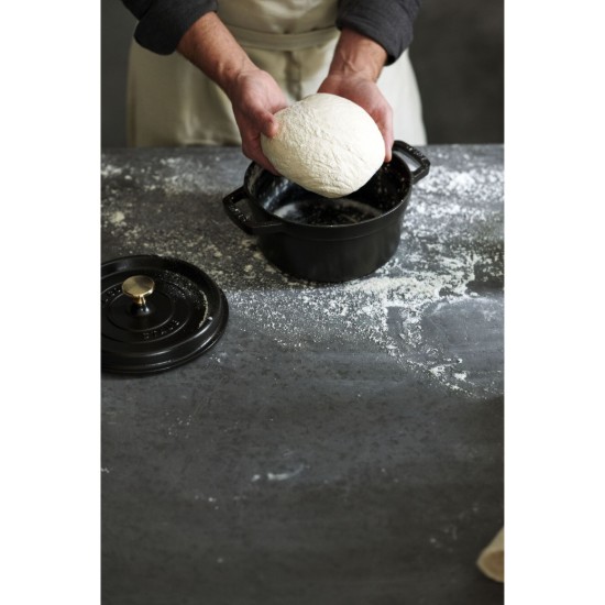Cocotte főzőedény, öntöttvas, 22 cm/2.6L, Black - Staub