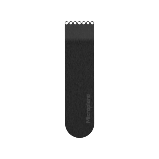 5 részes PVD bevonatú báreszköz-készlet, rozsdamentes acél, fa blokkal, "Style Line", Black - Microplane