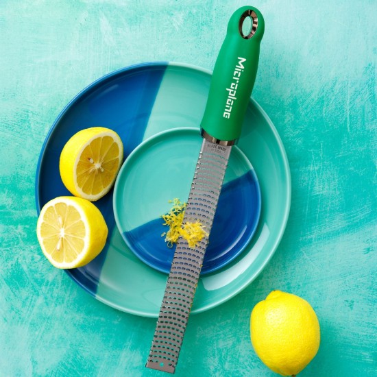Klasszikus reszelő, sebészeti rozsdamentes acél, 32,5 cm, Fresh Basil Green - Microplane