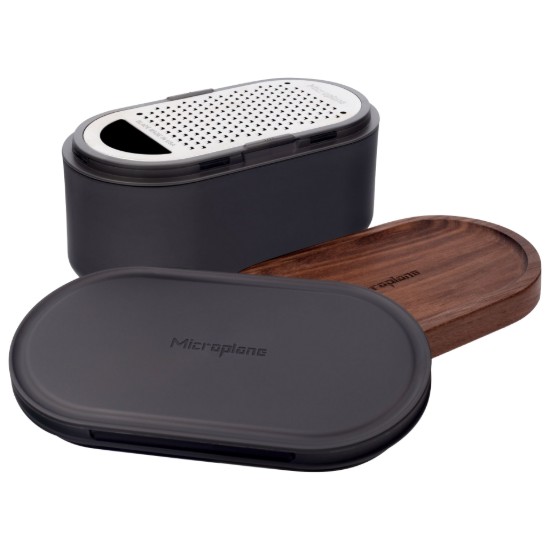 Reszelő tokkal és 2 fedővel, Dark Grey - Microplane