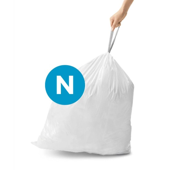 Szemeteszsák készlet, N kód, 45-50 l/ 60 db, műanyag - simplehuman