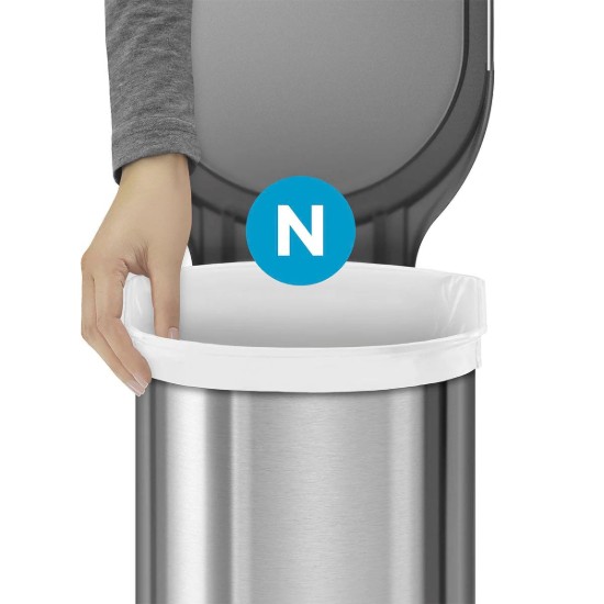 Szemeteszsák készlet, N kód, 45-50 l/ 60 db, műanyag - simplehuman