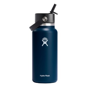 Hőszigetelő palack, rozsdamentes acél, 950ml, "Wide Straw", Indigo - Hydro Flask