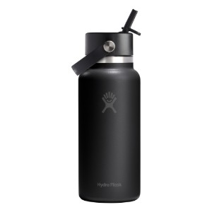 Hőszigetelő palack, rozsdamentes acél, 950ml, "Wide Straw", Tonal Black - Hydro Flask