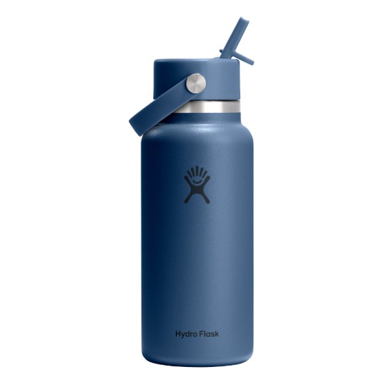 Hőszigetelő palack, rozsdamentes acél, 950ml, "Wide Straw", Harbor Blue - Hydro Flask