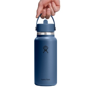 Hőszigetelő palack, rozsdamentes acél, 950ml, "Wide Straw", Harbor Blue - Hydro Flask