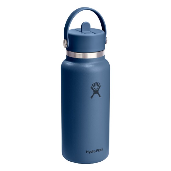 Hőszigetelő palack, rozsdamentes acél, 950ml, "Wide Straw", Harbor Blue - Hydro Flask