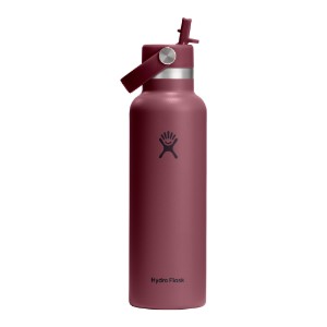 Hőszigetelő palack, rozsdamentes acél, 620ml, "Standard Straw", Burgundy - Hydro Flask