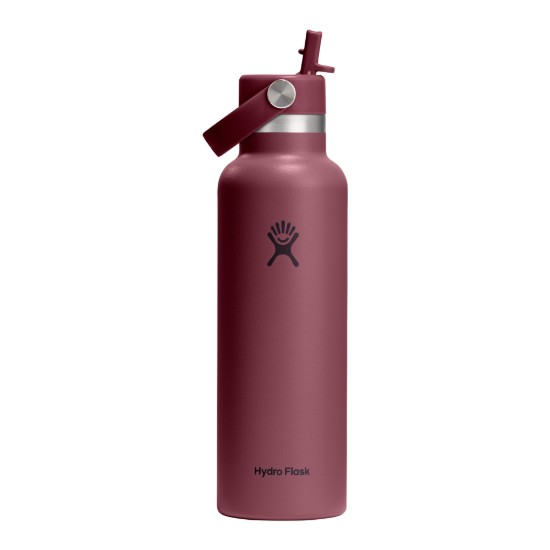 Hőszigetelő palack, rozsdamentes acél, 620ml, "Standard Straw", Burgundy - Hydro Flask