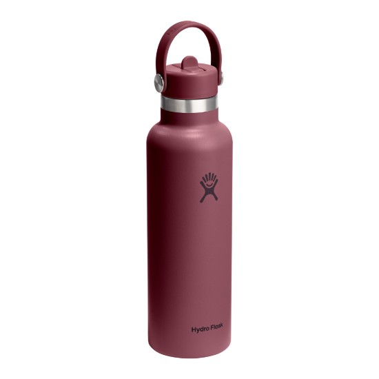 Hőszigetelő palack, rozsdamentes acél, 620ml, "Standard Straw", Burgundy - Hydro Flask