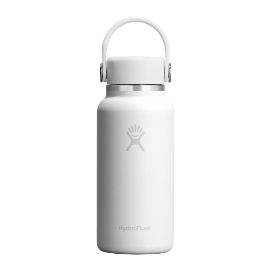 Hőszigetelő palack, rozsdamentes acél, 300ml, "Micro Hydro", Tonal White - Hydro Flask