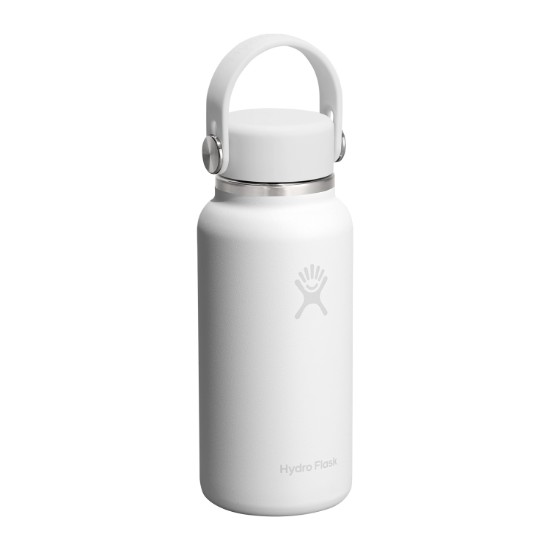 Hőszigetelő palack, rozsdamentes acél, 300ml, "Micro Hydro", Tonal White - Hydro Flask