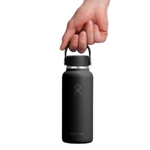 Hőszigetelő palack, rozsdamentes acél, 400ml, "Micro Hydro", Tonal Black - Hydro Flask