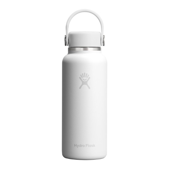 Hőszigetelő palack, rozsdamentes acél, 400ml, "Micro Hydro", Tonal White - Hydro Flask