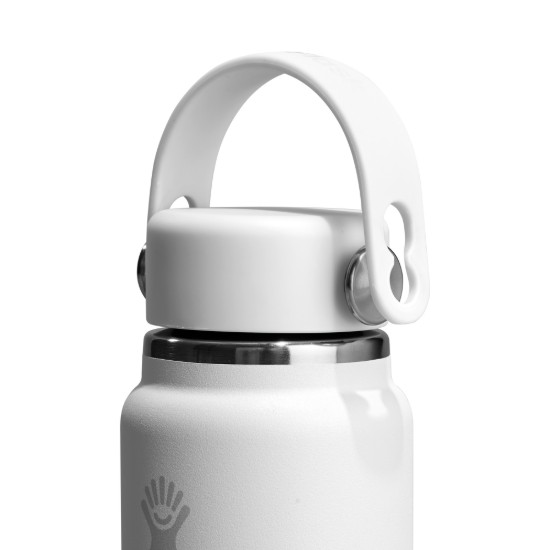 Hőszigetelő palack, rozsdamentes acél, 400ml, "Micro Hydro", Tonal White - Hydro Flask