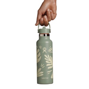 Hőszigetelt palack, rozsdamentes acél, 620ml, "Standard Straw", Botanical Bliss - Hydro Flask