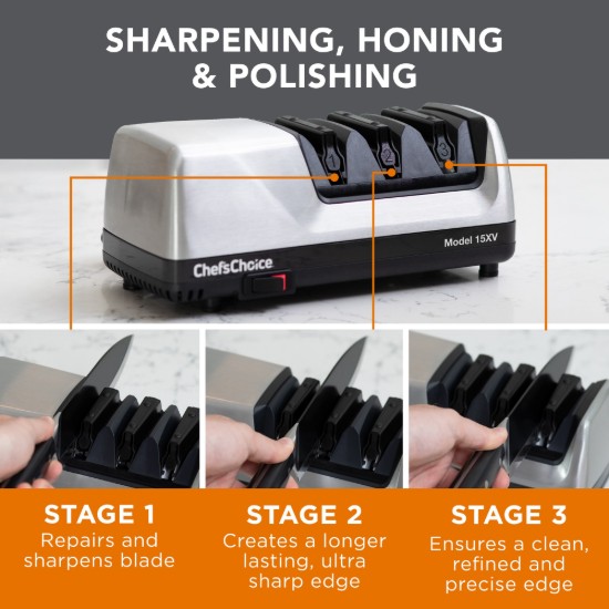 Elektromos késélező Model 15XV Platinum - Chef's Choice