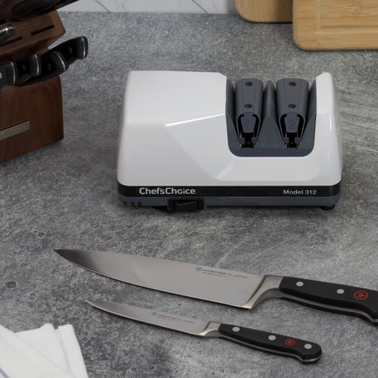 Elektromos késélező Diamond UltraHone Model 312, fehér - Chef's Choice