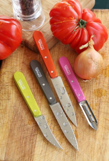 4 részes késkészlet, rozsdamentes acél, "Les Essentiels" - Opinel