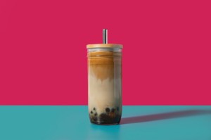 Pohár buborékteához, fedővel és szívószálkal, üvegből, 650 ml – La Cafetière