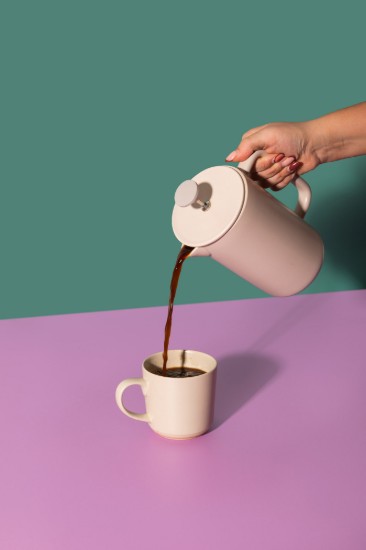 French Press cafetière, kerámia, 1 L, "Arezzo", Latte – La Cafetière