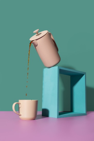 French Press cafetière, kerámia, 1 L, "Arezzo", Latte – La Cafetière