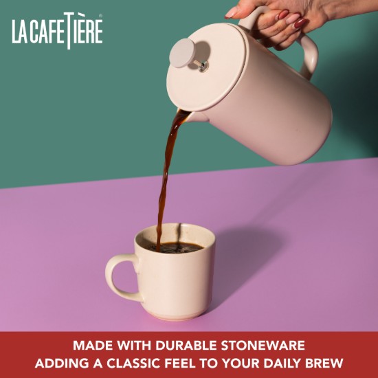 French Press cafetière, kerámia, 1 L, "Arezzo", Latte – La Cafetière