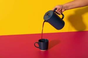 French Press cafetière, kerámia, 1 L, "Arezzo", Navy – La Cafetière