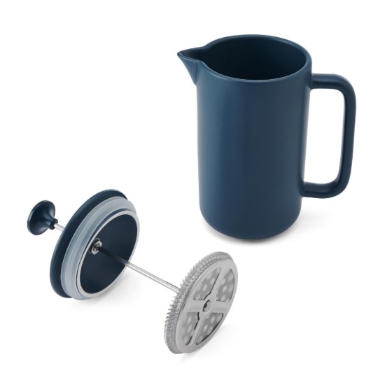 French Press cafetière, kerámia, 1 L, "Arezzo", Navy – La Cafetière