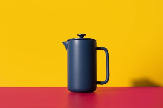 French Press cafetière, kerámia, 1 L, "Arezzo", Navy – La Cafetière