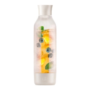 Twist'n Sparkle Virtuóz szénsavas palack, 950 ml, Ivory - iSi