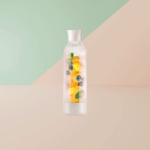 Twist'n Sparkle Virtuóz szénsavas palack, 950 ml, Ivory - iSi