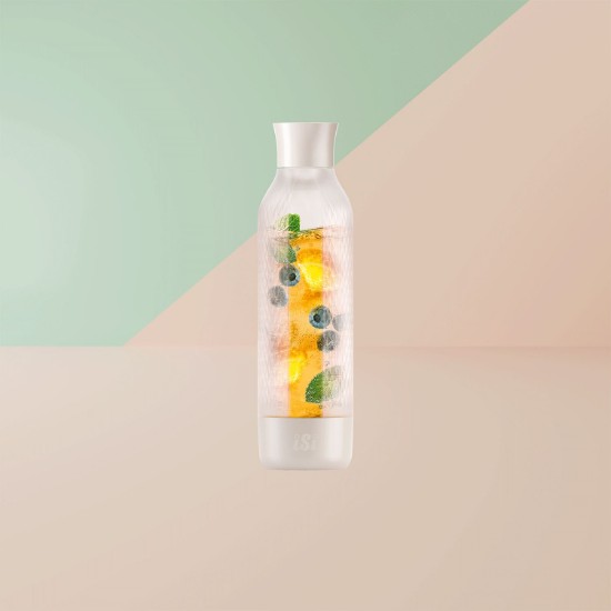 Twist'n Sparkle Virtuóz szénsavas palack, 950 ml, Ivory - iSi
