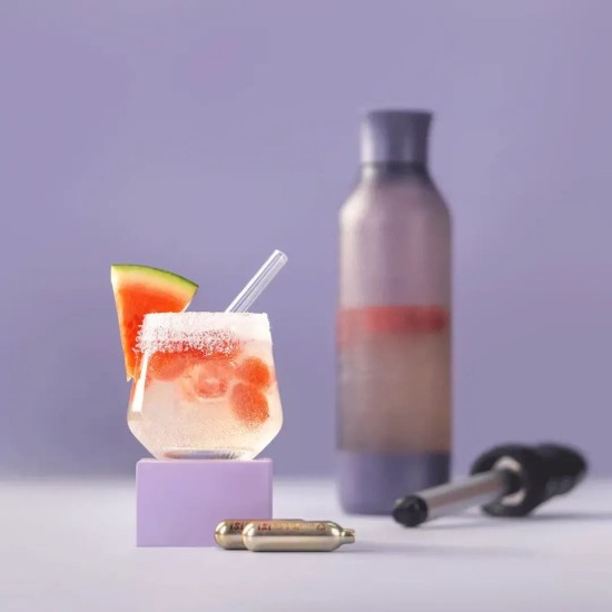 Twist'n Sparkle Virtuóz szénsavas palack, 950 ml, Lilac - iSi