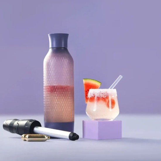Twist'n Sparkle Virtuóz szénsavas palack, 950 ml, Lilac - iSi