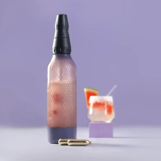 Twist'n Sparkle Virtuóz szénsavas palack, 950 ml, Lilac - iSi