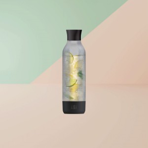 Twist'n Sparkle Virtuóz szénsavas palack, 950 ml, Onyx - iSi